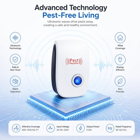 Pest Reject™ –All-in-One Ultrasonic Pest Repeller (Pack of 2)